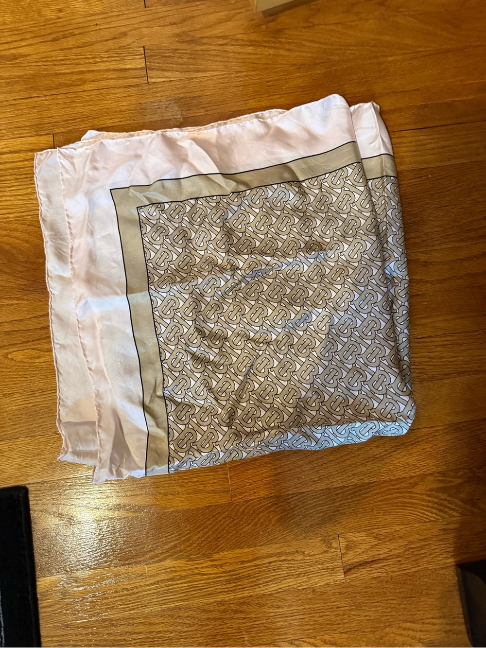 Burberry TB monogram square scarf